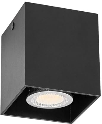 Arcchio Ceiling Light Carson dimmable (Modern) in Black Made of Aluminium for e.g. Hallway (1 Light Source, GU10) from Ceiling lamp