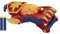 Power Moves Captain Marvel Photon Blaster, NERF Dart Shooting Toy for Kids, Role Play, Toys for Kids 5 Years and Older