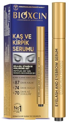 Bioxcin ögonbryn- och ögonfransserum med BioComplex B11, hyaluronsyra, ricinolja och peptidingredienser – reglerande och förlängande effekt, 10 ml