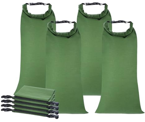 PATIKIL 28x11 Flood Water Barrier Sand Bags, 4Pcs Canvas Sandbags