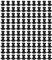 Gavigain 100pcs Isolator, Elektrozaun Draht halten Isolator ABS 55mm Länge 48mm Breite Isolatoren für Elektrozaun Garten (schwarz)