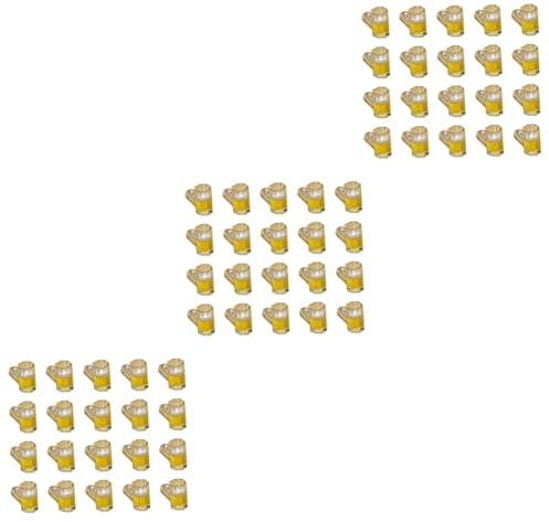 VICASKY Lot de 60 gobelets à bière miniatures pour maison de poupée Décoration réaliste Couleurs aléatoires pour projets et accessoires de poupée pour scènes miniatures et décoration de jouets