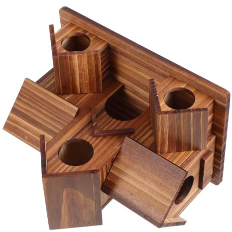 BESPORTBLE Casa De Madera para Pájaros Nido De Pájaro Diseño De Villa Comedero para Loros
