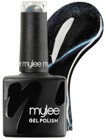 Mylee Cat Eye Gel Nail Polish 8ml [Quartz] - Magnetic, Glitter, Holographic, UV/LED Nail Art Manicure Pedicure, Professional, Salon & Home Use, Long Lasting & Easy to Apply, Vegan & Cruelty Free