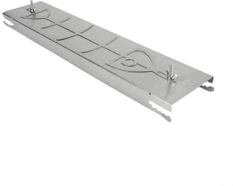 Soporte de salmón de llama de acero inoxidable para cuencos de fuego y barbacoas de hervidor de agua que soporta múltiples orientaciones de parrilla (A)