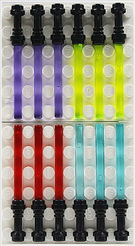 LEGO Star Wars 12 Light sabers 4 colours with black hilt