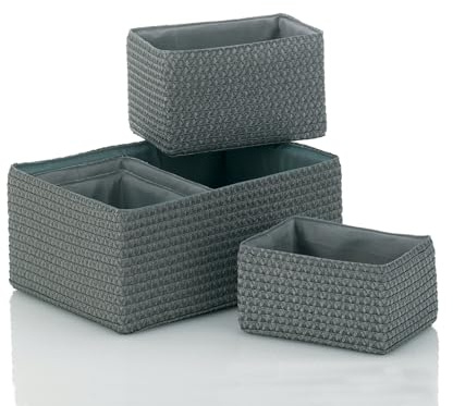 Kela 21783 5-delat korgset, olika storlekar, PP-plast, Rimossa, grå