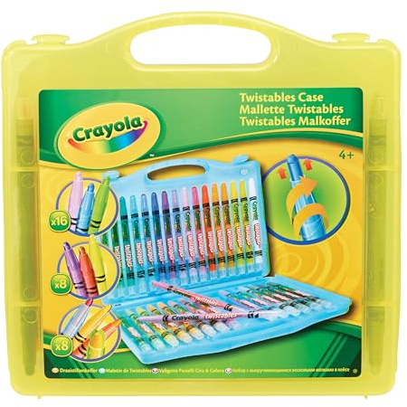 Crayola Twistables Case (32 Pack) (Case colour may vary - Purple, Blue, Yellow)