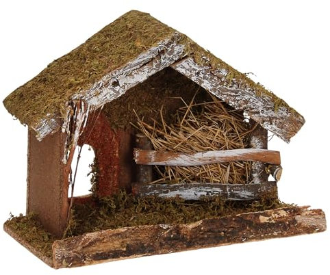 Christmas Nativity Wooden Crib 24x32 cm