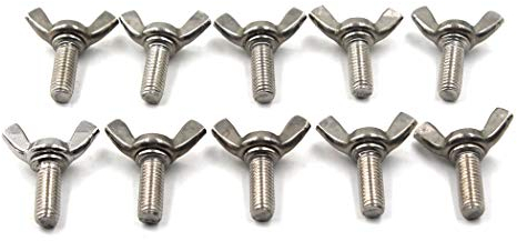 Set di viti a farfalla in acciaio inox 304 M8x45 Mano Twist Vite a farfalla Set 10 PZ