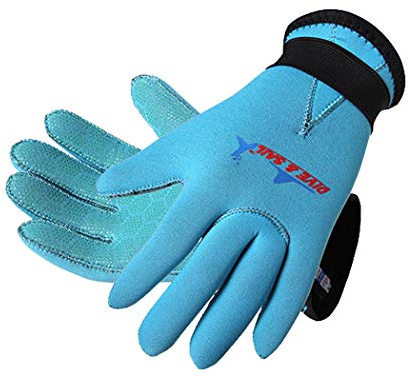 Antcher Kids 3mm Neoprene Wetsuit Gloves - Swimming Diving Surfing Watersports Skid-proof Warm Gloves for Boys and Girls