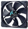 Fractal Design Dynamic X2 GP-14 PWM Computer Fan - Silent Fan - High Airflow – 140x140x25 mm – 1700RPM – FDB-Bearings – Trip Wire - Aerodynamically shaped struts – Black Edition (Single)