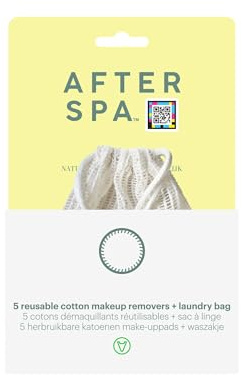 Reusable Cotton Make Up Removers + Laundry Bag, 6 Piece Set, AfterSpa