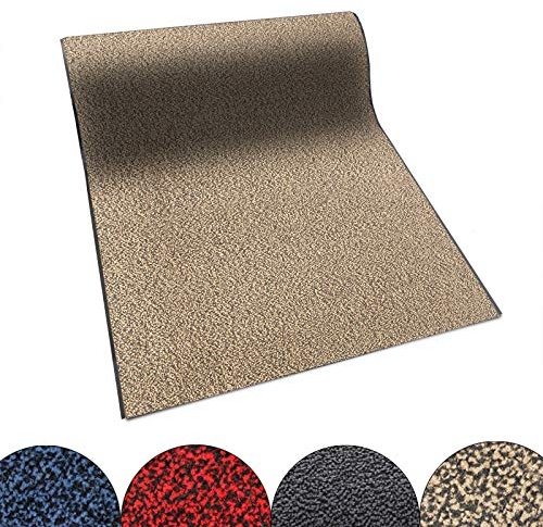 KARAT Schmutzfangmatte Sky - Türmatte mit meliertem Flor für den Eingangsbereich (120x100 cm, Beige)