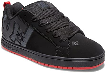 DC Shoes Herren Court Graffik Sq Sneaker, Black Grey Red, 46 EU