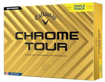 Callaway Golf Chrome Tour Golf Balls (Triple Track (Yellow)