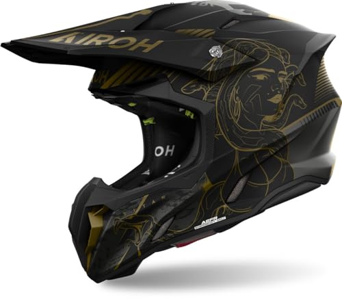 Airoh Twist 3 Titan Motocross hjälm, schwarz/bronze, M (57/58)