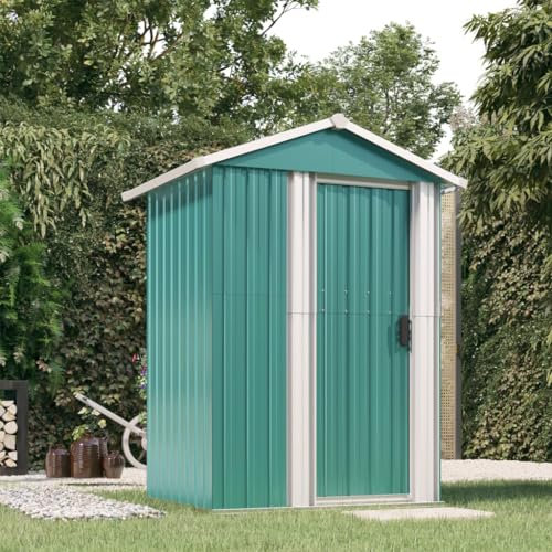 Générique Abri de Jardin Vert 126x97,5x177 cm Acier galvanisé,Maison & Jardin,Pelouses & Jardins,Vie en extérieur,Structures extérieures,Cabanes & abris de Jardin,58.872 LB,316233