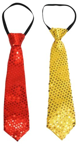 Cravates Pour Hommes 2 Pièces, Cravates À Paillettes, Cravates Pour Spectacle Sur Scène, Cravates De Fête, Accessoires Vestimentaires