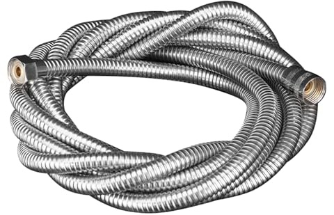 Duschslang, anti kink rostfritt stål handhållen duschslang ersättande ultra flexibel ersättningsdel duschrör med mässingsinsats (Tudaheuiyzqc-1)