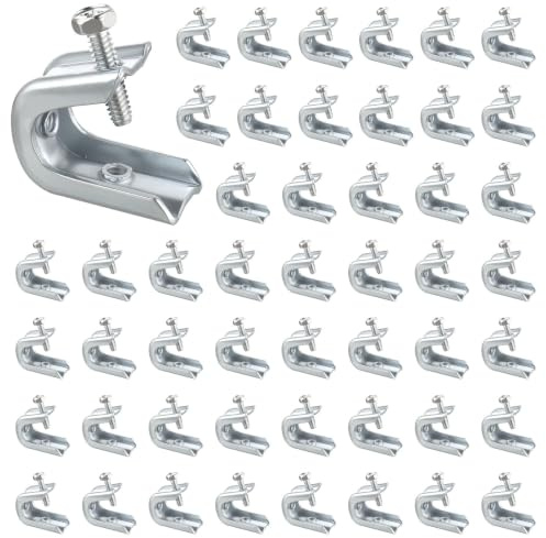 AOKLIT 50 Pcs 1/4 x 20 Beam Clamps