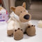 Ueiwffzo Wolf Plüschtier Schaf Kuscheltier, Cartoon Tier Plüschtier Kinder Weich Plüsch Puppe Spielzeug Stofftier Plüschkissen Für Kinder Geschenk Mädchen (25cm,Wolf)