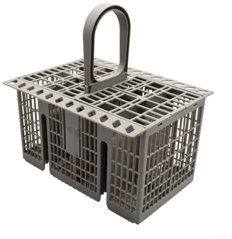 GLFLOW Cestello portaposate di ricambio C00257140 compatibile con lavastoviglie Bauknecht, Indesit, Hotpoint, con manico rotondo, contenitore rimovibile per posate