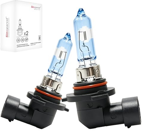 Sinoparcel HB3 9005 Headlight Bulb, Clear Visibility, 3500K Neutral White | Improved Road Visibility & Lifespan, High Beam, OEM Replacement, P20d Base, 12V 65W, Pack of 2