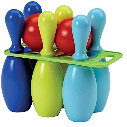 Jouets Ecoiffier -157 - Jeu de bowling 6 quilles 23 cm – Jeu de plein air pour enfants – Dès 18 mois – Fabriqué en France