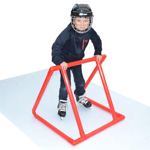 Base Niños Skøjte førstehjælp Til børn BASE Patines de Hielo Andadores para Niños Ayuda a Entrenar Aprender a Patinar sobre Hielo Hockey sobre Hielo, Rojo, 63,3 x 72,2 x 72,2 cm EU
