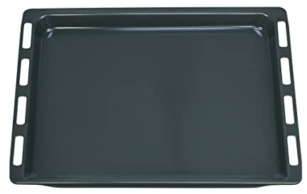 Bakplåt kakplåt pizzaplåt 465 x 375 x 30 mm emaljerad ugn spis original Bosch Siemens 00434176 434176 även Balay Pitsos för HB HBA HBL HBR HC HCE HE HEA HEG HEN HL HLN HS HSV P1HCB