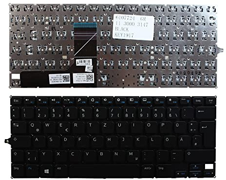 Keyboards4Laptops Alemán Negro Windows 8 Teclado de Repuesto para Ordenador portátil Compatible con DELL Inspiron 3148
