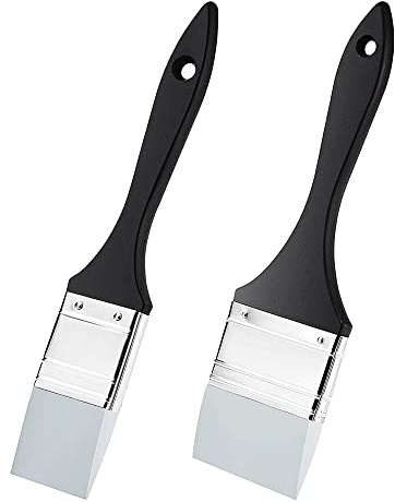VOANZO Set di 2 pennelli in silicone per pittura a base d'acqua (1 pollice e 2 pollici)