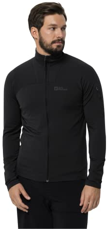 Jack Wolfskin Herren Prelight Fleecejacke, Schwarz, XXL