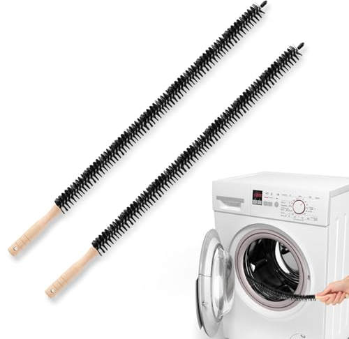 PBUSPU Spazzola Termosifoni, per la pulizia del radiatore,Termosifoni Pulizia Flessibile Lunga Con Strisce Sottili e Lunghe Per Pulire,Ideale Per Radiatori, Le Lavatrici,68 Cm, Nero