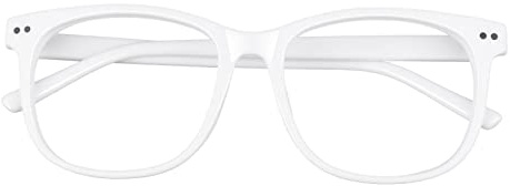 GQUEEN Gafas de Lente Transparente Moda Clásicas Cuadrado Grandes Monturas de Gafas para Mujer y Hombre PE1