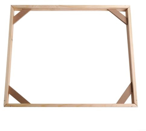 Marco de madera para pintura de lienzo de bricolaje, marcos sólidos de 20 x 30 cm/30 x 40 cm/40 x 50 cm, fácil montaje, ajuste seguro, listo para colgar en la pared (40 x 50 cm)