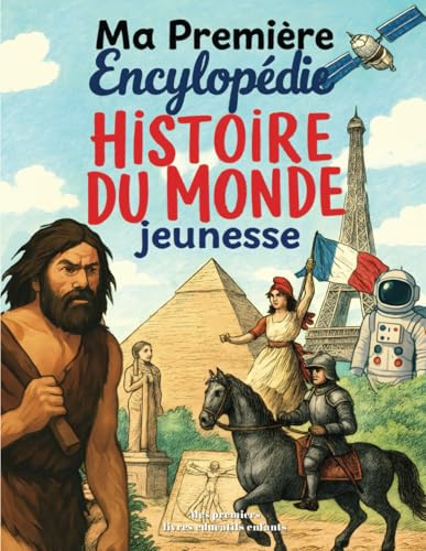 Ma Première Encyclopédie Histoire du Monde jeunesse: Livre éducatif enfant pour tout savoir sur les civilisations : Préhistoire, Antiquité, Égypte, ... mondiale, pour enfants curieux de 6 à 12 ans