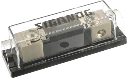 SIGANDG 0/2/4 Gauge AWG Inline ANL Portafusibile con 60A Amp Fuse