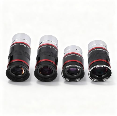 Oculare Zoom 1.25 68° Ultra Wide Angle FMC Kit 6+9+15+20mm per Telescopio Astronomico - Ampio Campo Visivo, Lenti Multi-Elemento, Immagini Nitide e Contrasto Elevato