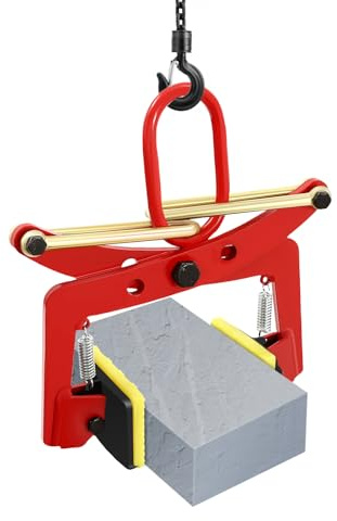 Pinza verticale industriale, morsetto di sollevamento in acciaio, per carichi pesanti, pinza di sollevamento, pinza per cordoli, pinza per pietra, pinza da 330 kg