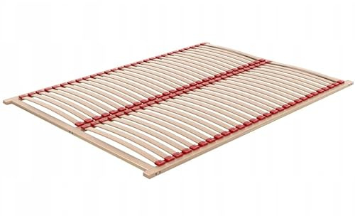 Lux Basic Sommier de lit, Bois de Bouleau, 200x160 cm, 56 Lattes Flexibles, Cadre en contreplaqué, Charge jusqu'à 200 kg
