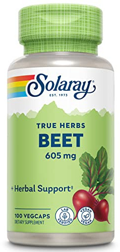 Solaray Beet Root 605mg | Remolacha | 100 Vegcaps