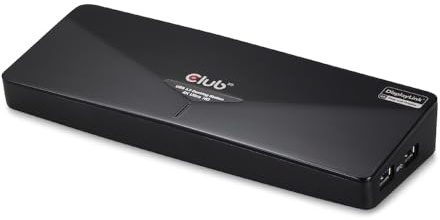 Club 3D 4K Dual Display Dockingstation (HDMI, DisplayPort, DVI 3x USB 3.0) Schwarz