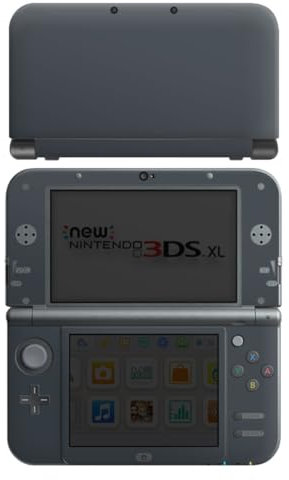 Skin kompatibel mit Nintendo New 3DS XL Folie Sticker Anthrazit grau einfarbig