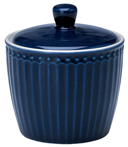 GreenGate Porzellan-Zuckertopf, Alice Dark Blue