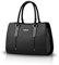 Nicole&Doris New Präge Mode Wilde Reisetaschen Mädchen-Schule-Taschen Rucksäcke PU-Leder-Handtasche Schwarz