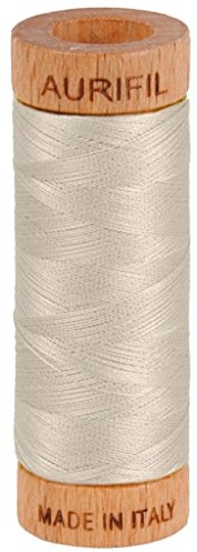 Aurifil bomull Mako 80wt tråd, 6725 Moondust