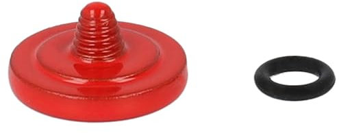 vhbw Bouton de déclencheur Compatible avec Leica M-Monochrom, M-P, M Type 240 Appareil Photo - Pression Ergonomique, métal, Rouge