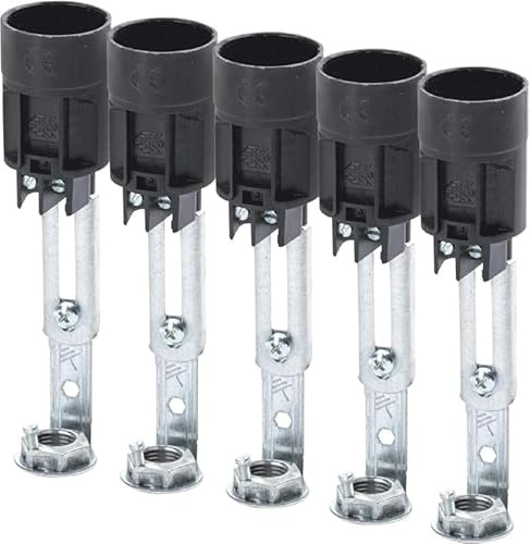 ORION LIGHTSTYLE Kerzenfassung ø 24mm für Kronleuchter Maria Theresia, 5 Stück, Länge verstellbar 95-125 mm, passend zu Kerzenhülsen Fassung E14